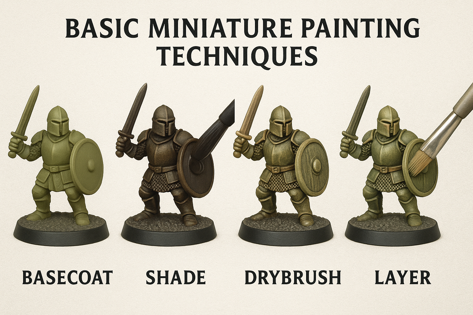 Técnicas Básicas de Pintura de Miniaturas